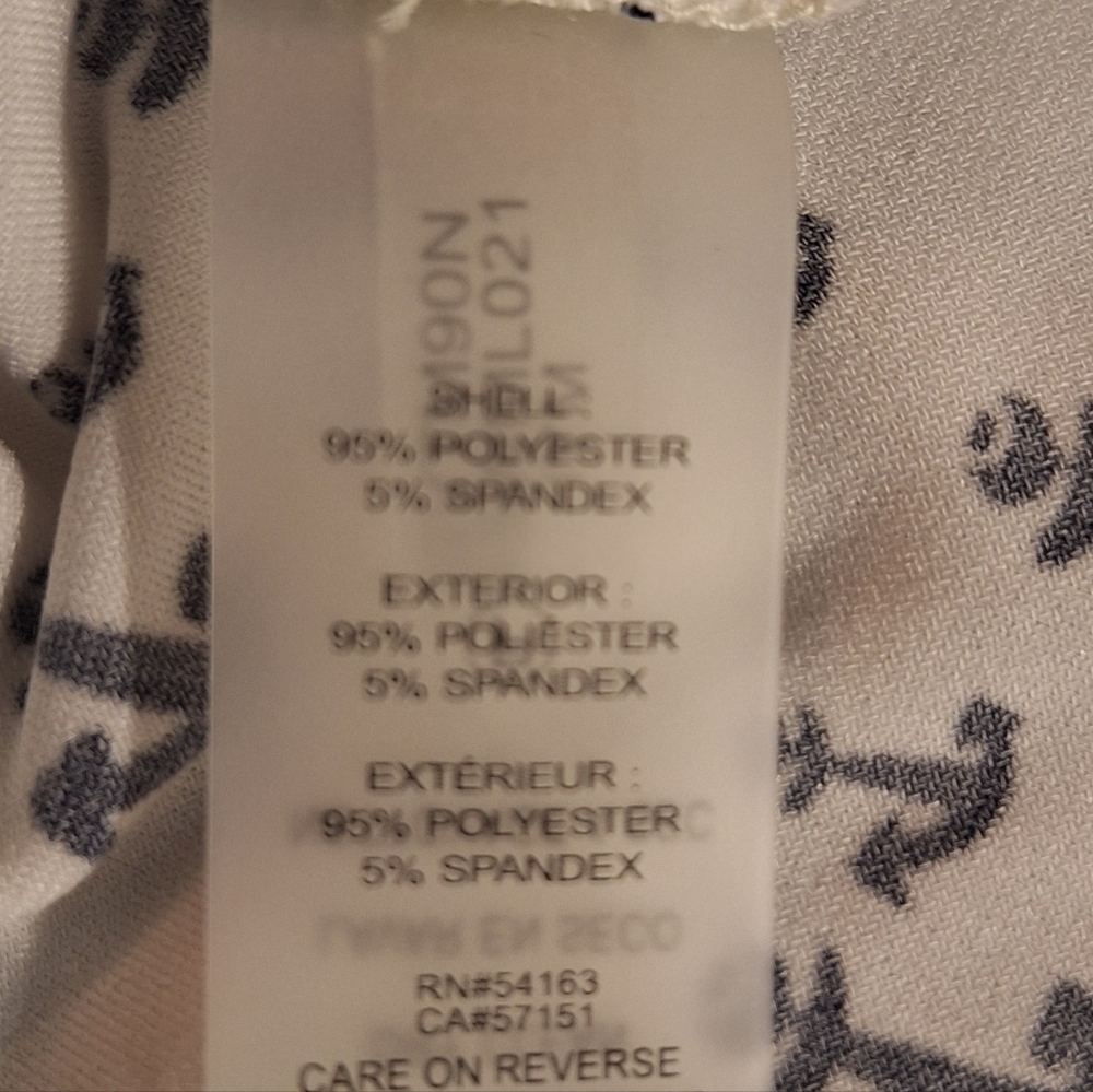Tommy Hilfiger Anchor Print Sleeveless Top Small *C5 - Picture 5 of 10